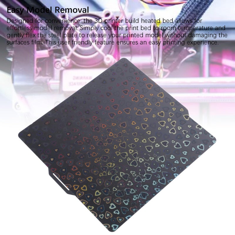 لوحة بناء طابعة ثلاثية الأبعاد مرنة مزدوجة الجوانب من البولي إيثيلين عالي الكثافة مقاس 257 × 257 مم، تتميز بلصق قوي وتقليل الانحناء إلى الحد الأدنى - Image 5