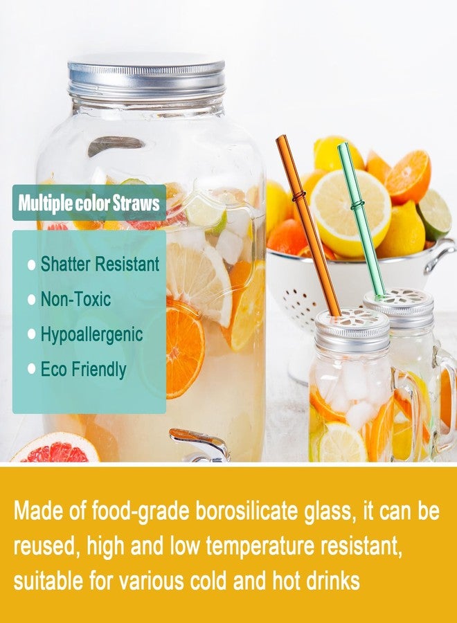 Layhit مجموعة لايهيت من 40 قطعة من شفاطات زجاجية قابلة لإعادة الاستخدام، مقاس 8 بوصات × 8 مم، شفاطات زجاجية ملونة مقاومة للكسر، مناسبة لأكواب سعة 30 أونصة و20 أونصة ومعظم أكواب الشرب الأخرى للعصائر والشاي والقهوة والكوكتيلات. - Image 3