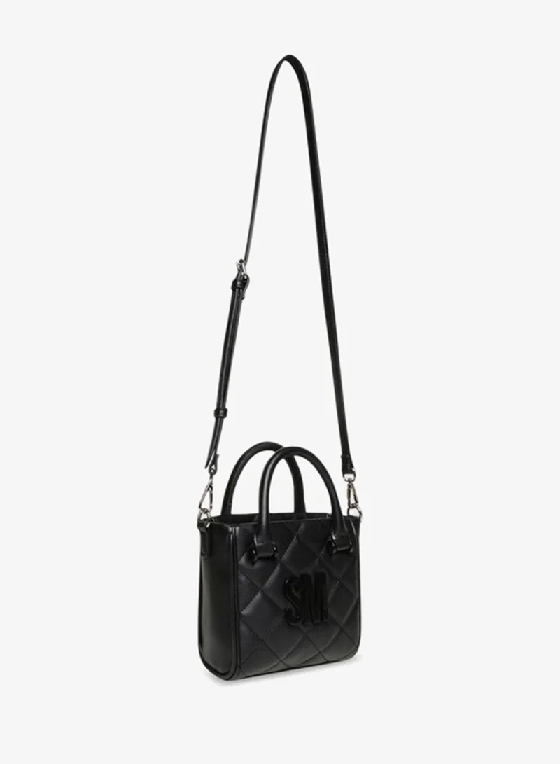 Steve Madden Bbabi Black Women's Quilted Mini Crossbody Bag