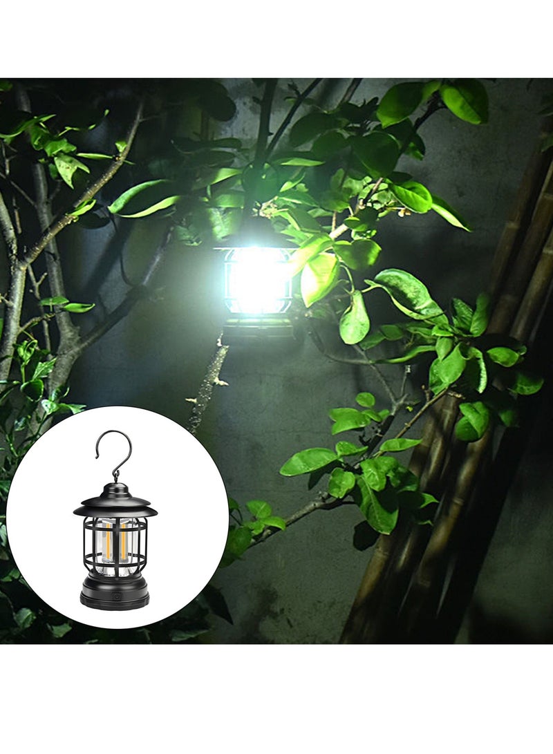 xinzhen Classic Vintage Camping Lantern, Vintage Rechargeable Camping Light, Rechargeable Vintage Camping Light - Image 4