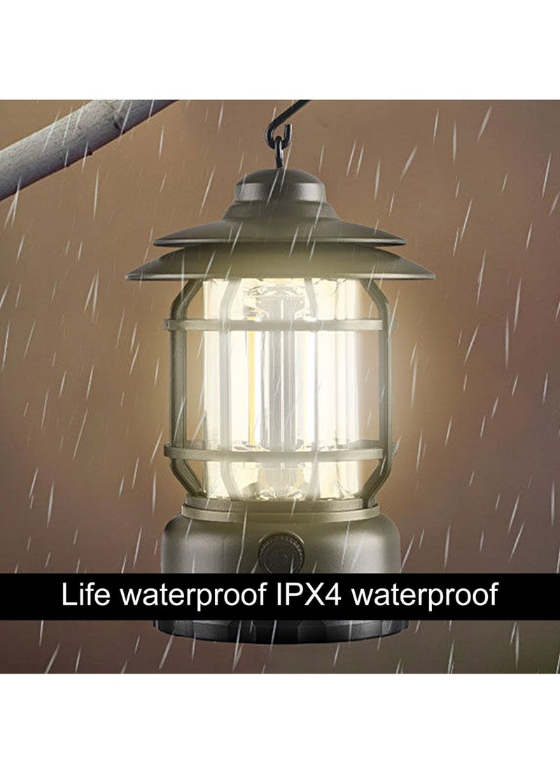 xinzhen Classic Vintage Camping Lantern, Vintage Rechargeable Camping Light, Rechargeable Vintage Camping Light - Image 5