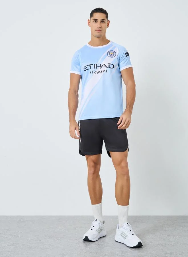 Take Two Men Logo Print Short Sleeve Sports T-Shirt