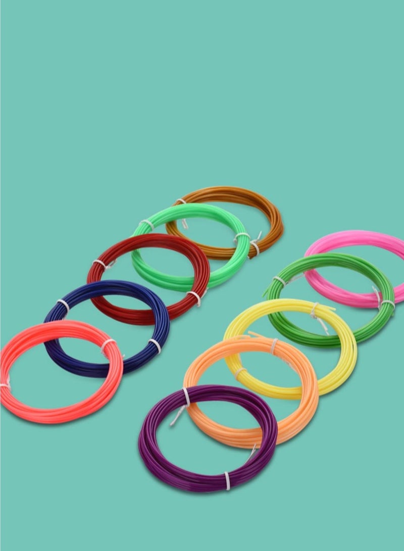 3D Pen，Creative 3D Printing Pen with 12 Colors Filament， LCD Display, Temperature and 8 Speed Printing Control, Safety Design, PLA & ABS, 3D Craft Pen Holiday  Toys/Gifts for Kids - Image 5