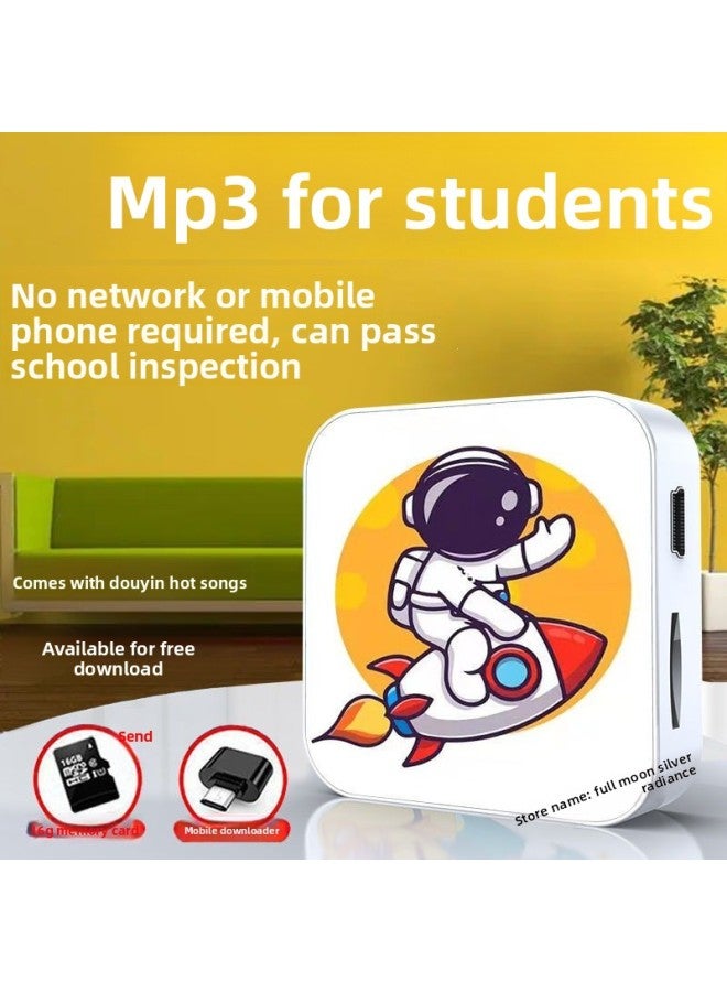 MP3 Player - Bluetooth MP3 Player for Students - Astronaut, 64gb - Portable Music Player, English Learning Dictionary, Walkman, Wireless Study, Mp4 Support, Exam Listening - Image 1