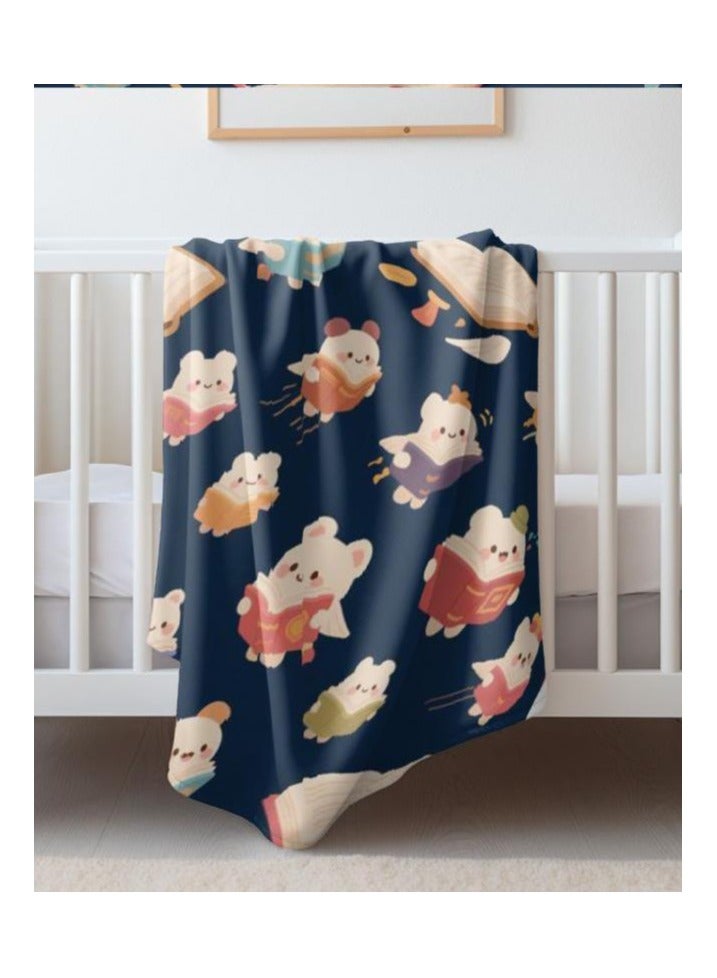 general Children's or student cartoon flannel thin blanket (warm and comfortable, suitable for sleep, games) 100cm*150cm - 515 - Image 1