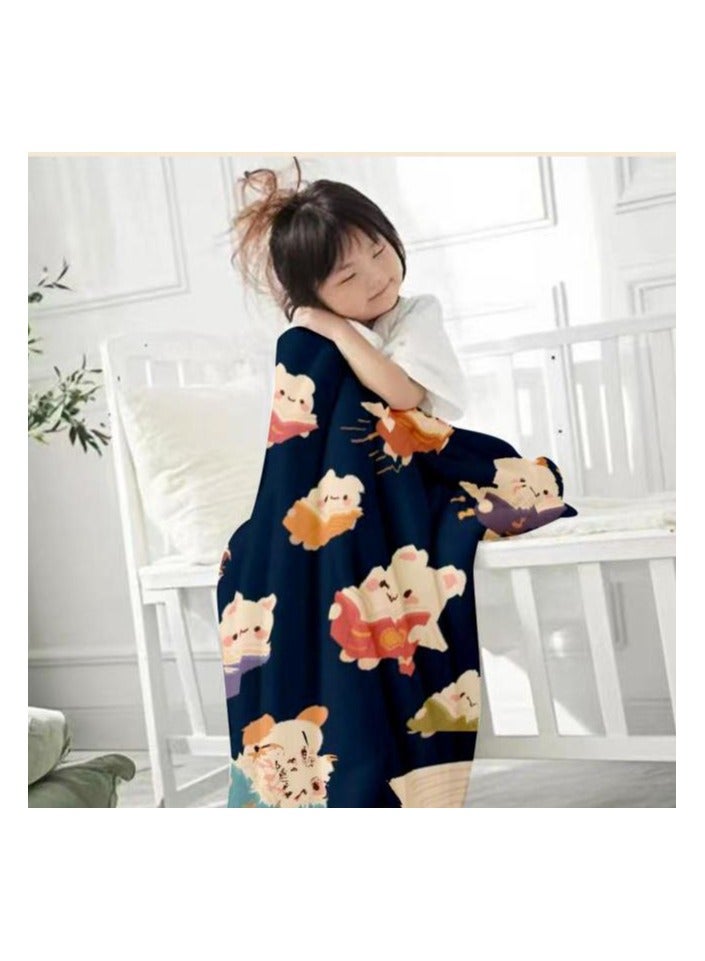 general Children's or student cartoon flannel thin blanket (warm and comfortable, suitable for sleep, games) 100cm*150cm - 515 - Image 3