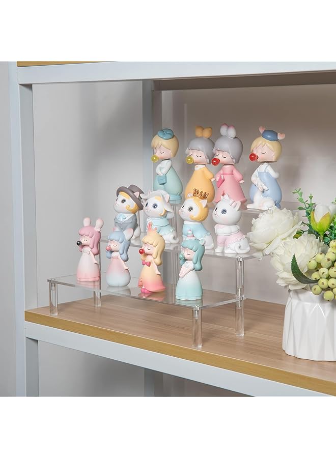 بي بي أيه حامل عرض من الأكريليك الشفاف، حامل عرض العطور، حامل الحلويات المكون من 3 طبقات، للتنظيم والديكور - Image 4