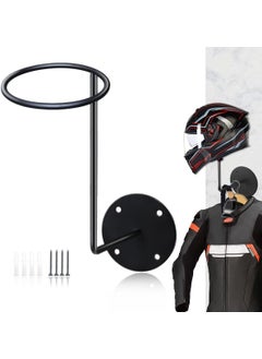 Indian Iron Art Indian Iron Art Wall Mounted Metal Helmet Hanger Multipurpose Helmet Wall Hanger Hook for Jacket Coats Hats Keys Bags Umbrella Motorcycle Accessories  - Image 1