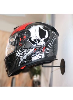 Indian Iron Art Indian Iron Art Wall Mounted Metal Helmet Hanger Multipurpose Helmet Wall Hanger Hook for Jacket Coats Hats Keys Bags Umbrella Motorcycle Accessories  - Image 3