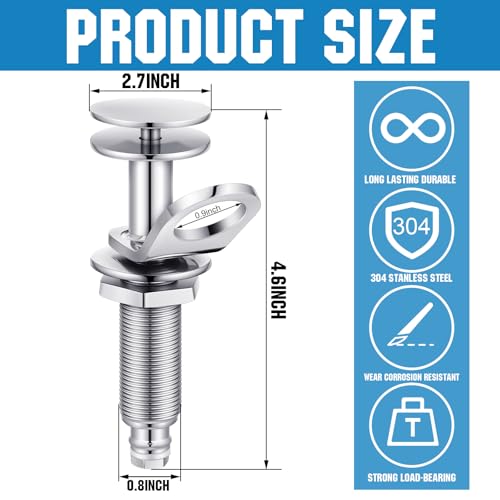 WinnerWhy Quick Release Fender Holder 316 Stainless Steel Quick Release Bumper Boat Fender Holder Mount Cleat Hook Corrosion Resistance Boat Accessories for Marine Deck Boat Hardware - Image 3