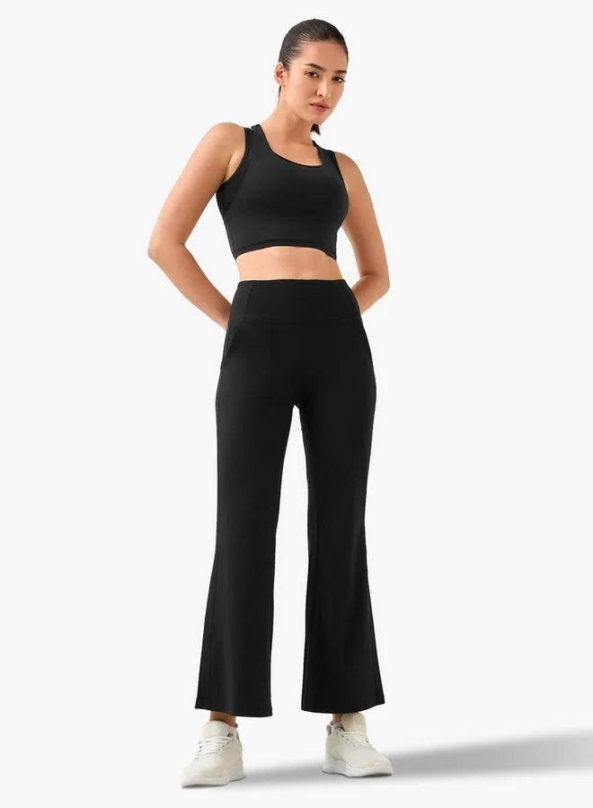 Splash Active  Women Flared Leggings with Pockets for Women | Best Price UAE