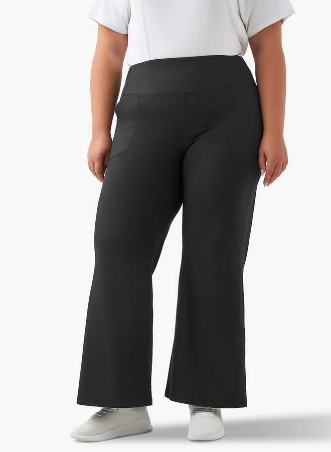 Splash Active  Women Flared Leggings with Pockets for Women | Best Price UAE
