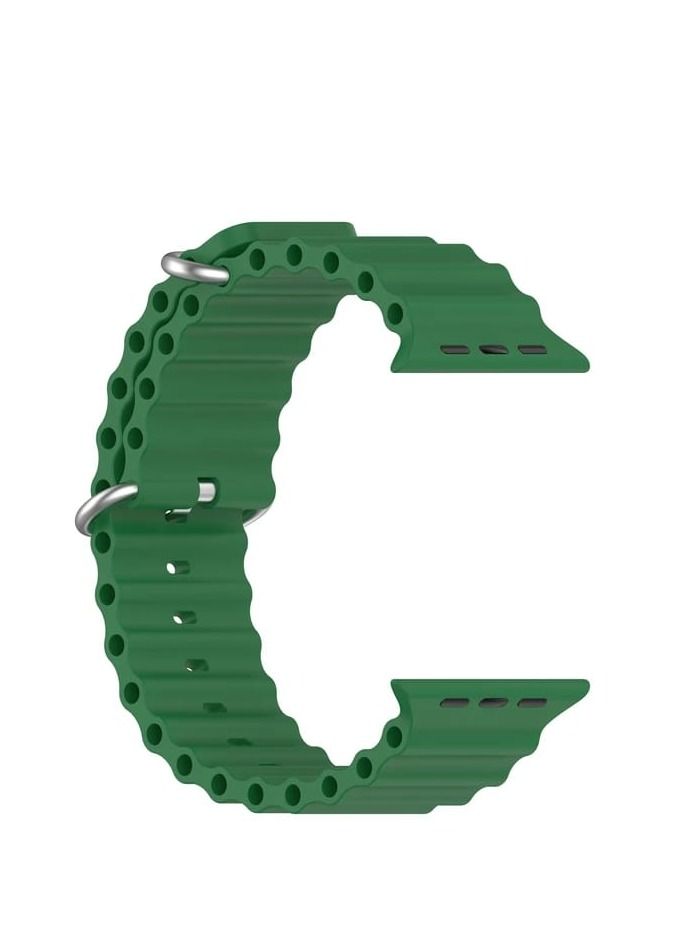 Ocean Strap For Apple Watch Band Size 42/44/45/49mm Silicone - Image 1