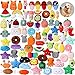 Hungdao 80 Pcs Dog Squeaky Toys Bulk for Small Dog Cute Plush Stuffed Puppy Chew Teething Toys Pet Bundle Easter Gift for Chewing Cleaning Interactive Play - Image 3