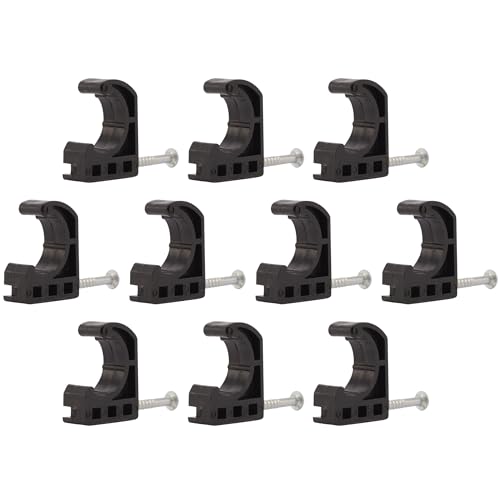 SharkBite 1/2 Inch Single Nail Half Clamp, J Hooks, Pack of 10, PEX Pipe, CTS, 23220 - Image 1