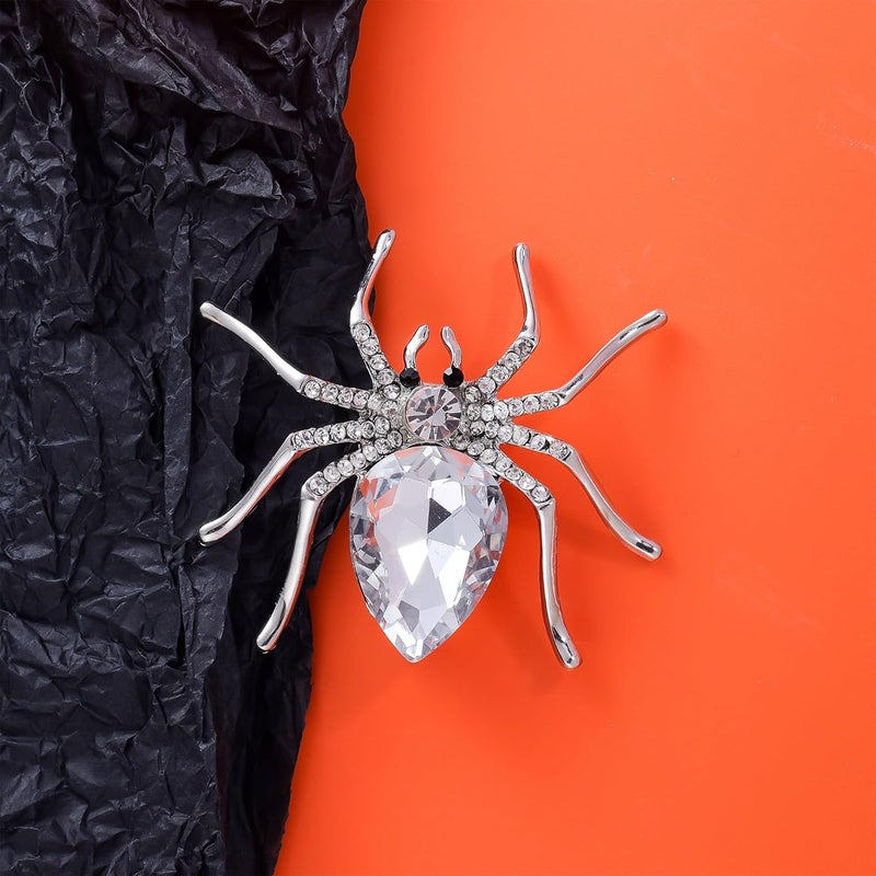 YOQUCOL Halloween Spider Shape Brooch Pins for Women Girls Gift - Image 3