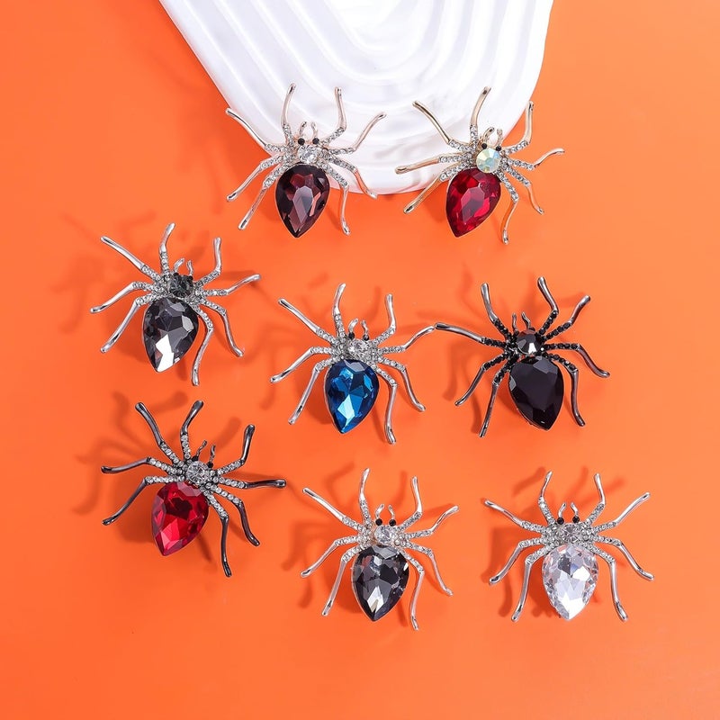 YOQUCOL Halloween Spider Shape Brooch Pins for Women Girls Gift - Image 5