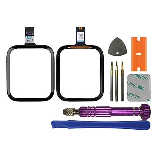 SWARK New Touch Digitizer Replacement Repair Kit incl Connector Compatible with Apple Watch Series 5 44mm & SE 44mm with Repair Kit-No LCD Screen - Image 1