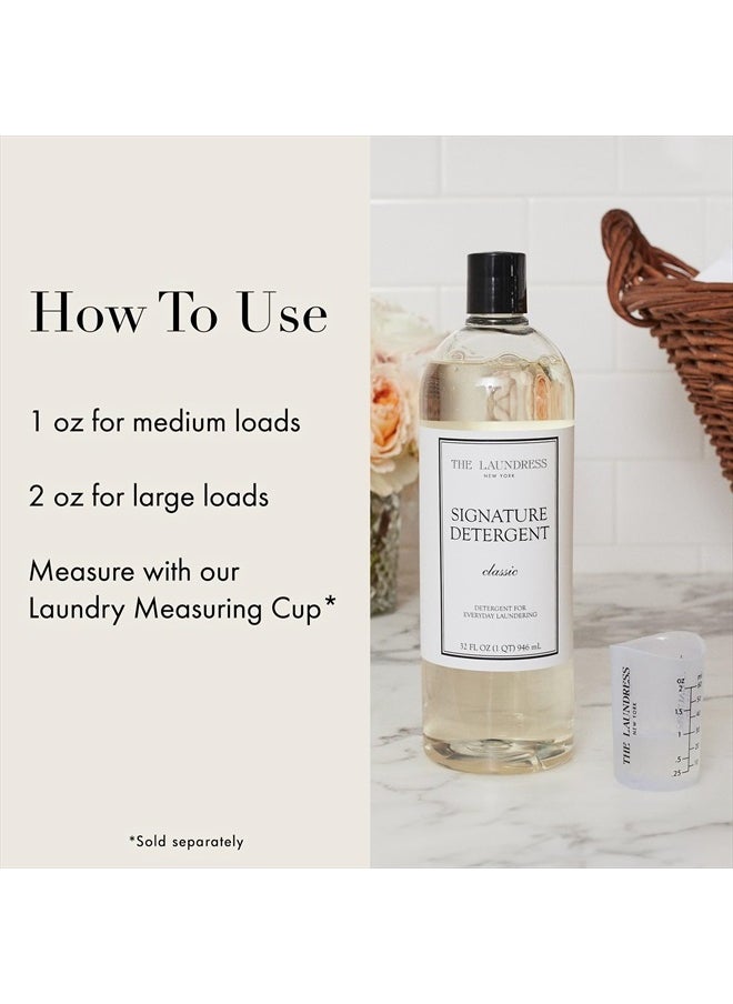 The Laundress Signature Detergent Classic, 32 Fl Oz, Laundry Detergent Liquid, Concentrated, Stain Remover
