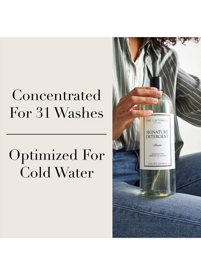 The Laundress Signature Detergent Classic, 32 Fl Oz, Laundry Detergent Liquid, Concentrated, Stain Remover