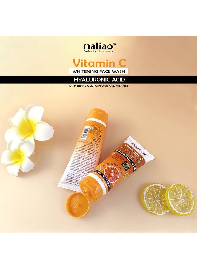 maliao غسول وجه مالياو بفيتامين سي لتفتيح البشرة مع توت الجلوتاثيون وحمض الهيالورونيك لبشرة متألقة (تنظيف عميق، التحكم في الزيوت، مضاد لحب الشباب، مرطب، لجميع أنواع البشرة) - Image 4