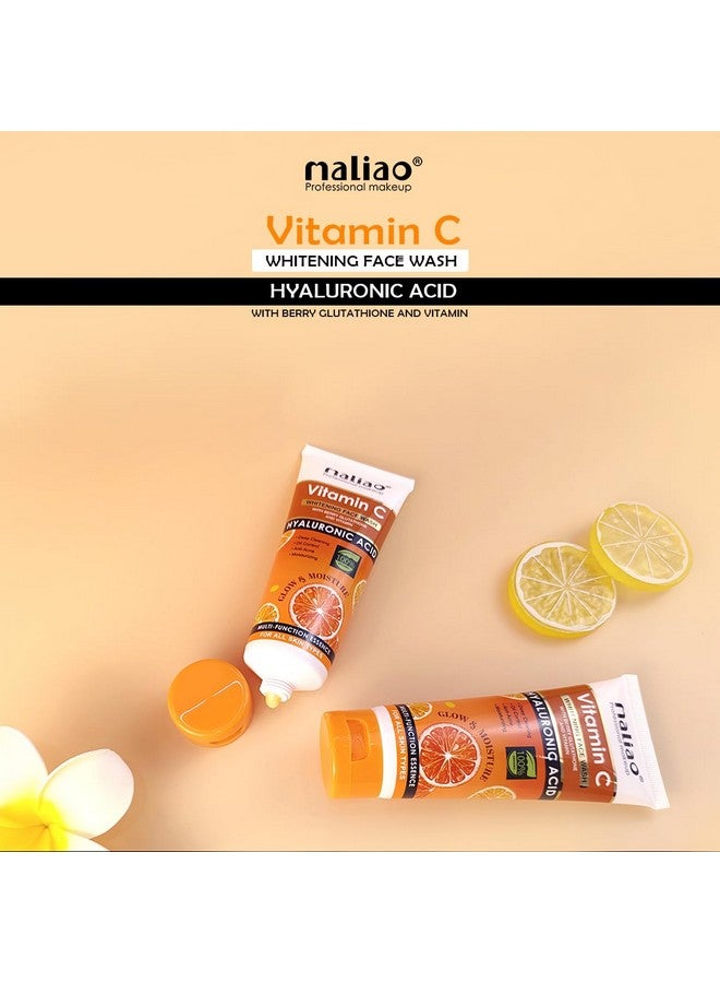 maliao غسول وجه مالياو بفيتامين سي لتفتيح البشرة مع توت الجلوتاثيون وحمض الهيالورونيك لبشرة متألقة (تنظيف عميق، التحكم في الزيوت، مضاد لحب الشباب، مرطب، لجميع أنواع البشرة) - Image 3
