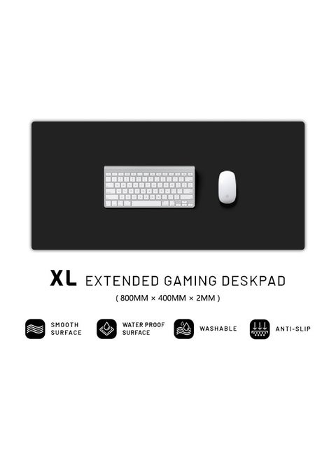 Anti-slip Mouse Pad, Large Size Gaming Mouse Pad, 800X400 MM Black