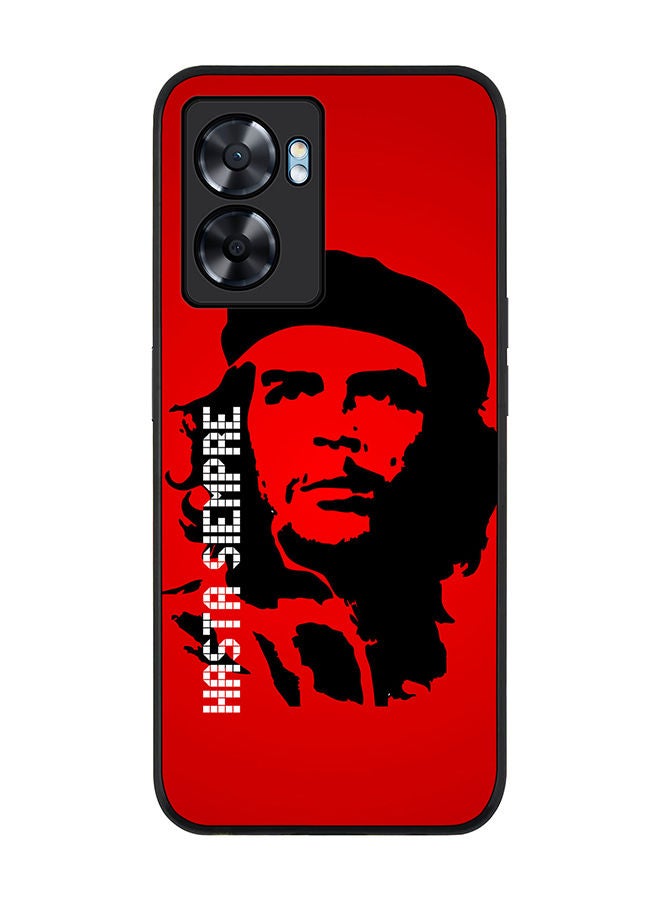 Stylizedd Rugged Black edge case for Oppo A57 Slim fit Soft Case Flexible Rubber Edges Anti Drop TPU Gel Thin Cover - Hasta Sempre - Image 1