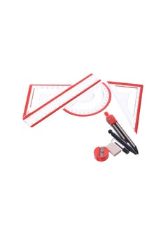 Elmaayergy M-403 S-794 H439 Set Of 8 Pieces Of Geometric Tools With Durable Material, Suitable For School And Home
