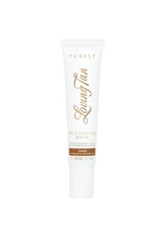 Loving Tan Loving Tan Purest Face Tanning Serum, Dark - Sunless Tanner Made From 97% Certified Organic & Naturally Derived Ingredients, 5+ Self Tanner Applications, Cruelty Free, Vegan - 1 Fl Oz  - Image 1