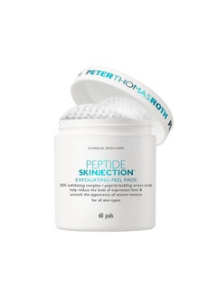 | Peptide Skinjection Exfoliating Peel Pads For Smoothing Expression Lines & Emerging Wrinkles Fragrancefree Alcoholfree For All Skin Types