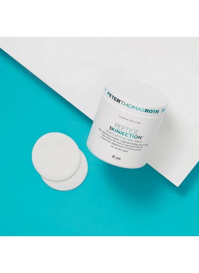 PETER THOMAS ROTH - | Peptide Skinjection Exfoliating Peel Pads For Smoothing Expression Lines & Emerging Wrinkles Fragrancefree Alcoholfree For All Skin Types - Image 1