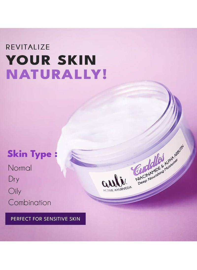 AULI LIFESTYLE - Auli Alpha Arbutin 0.5% and Niacinamide 5% Face Moisturiser for All Skin Types 120GM - Image 1
