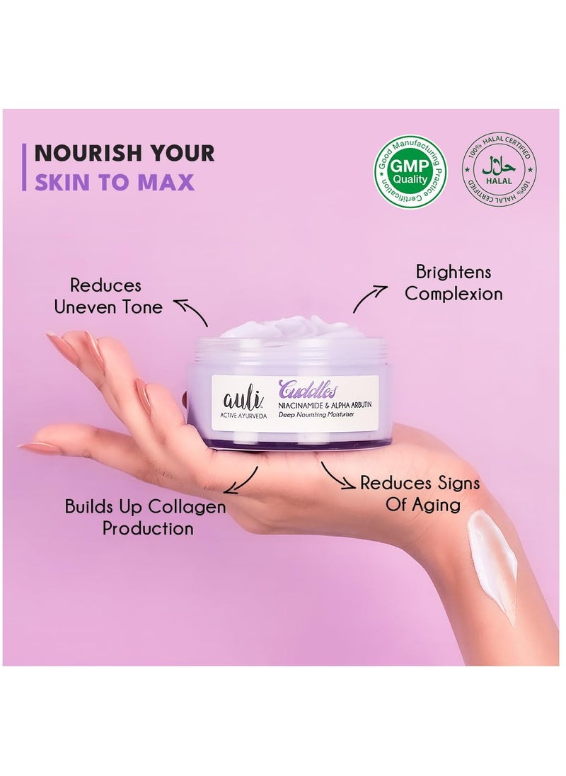 AULI LIFESTYLE - Auli Alpha Arbutin 0.5% and Niacinamide 5% Face Moisturiser for All Skin Types 120GM - Image 1