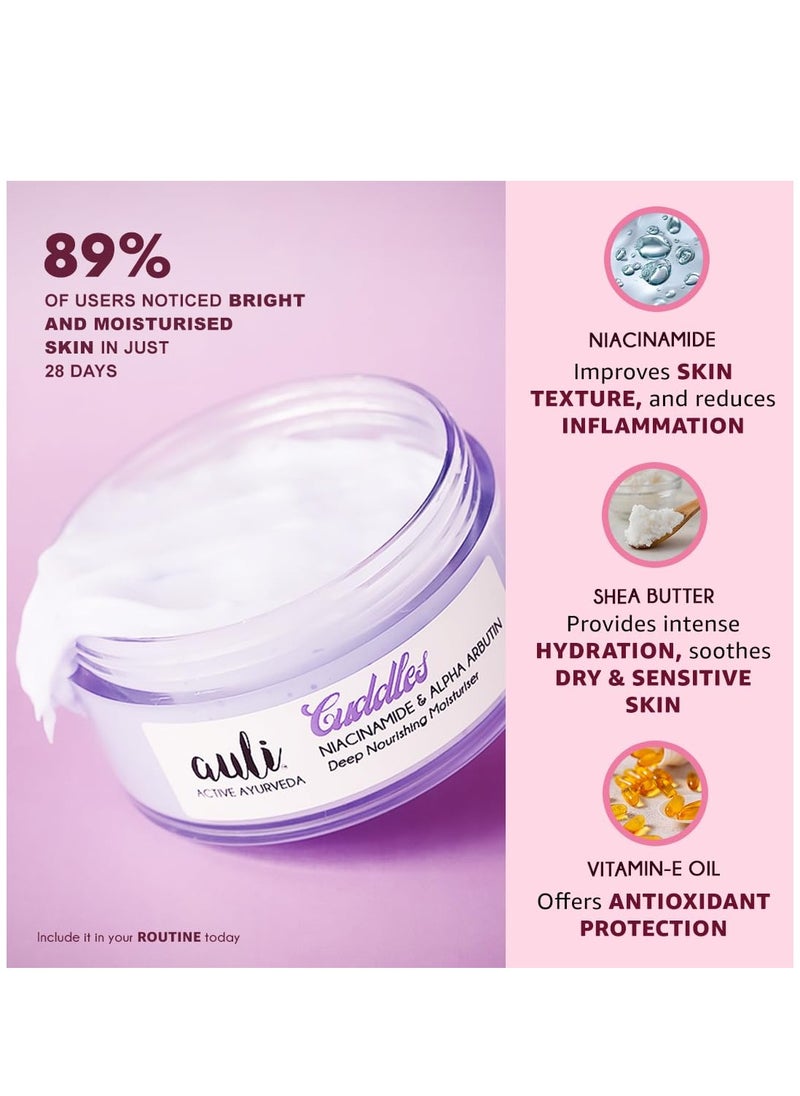AULI LIFESTYLE - Auli Alpha Arbutin 0.5% and Niacinamide 5% Face Moisturiser for All Skin Types 120GM - Image 1