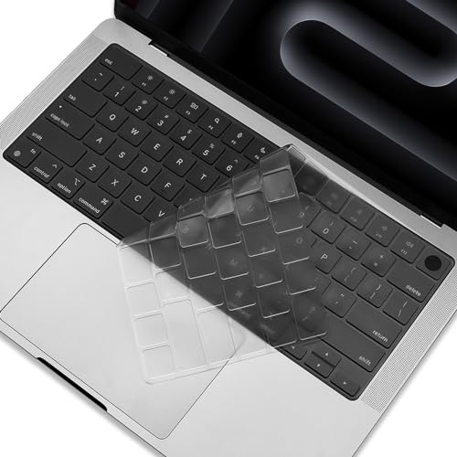 MasiBloom Keyboard Cover Skin for 2025 MacBook Pro 14" (M5) A3434 /16" (M4 - M1) Chip (2024-2021) & Air 15" 13.6" (M4 M3 M2) Chip (2025-2022) TPU Protector Accessories - Image 1
