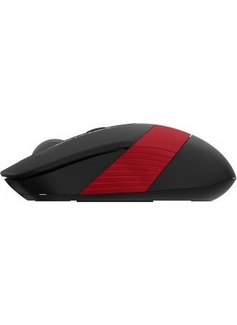 A4TECH FG10 Nano Receiver Wireless Optical 2000DPI Energy Saving Mouse - Black/Red  - Image 3