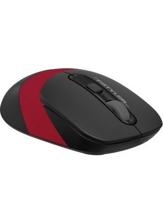 A4TECH FG10 Nano Receiver Wireless Optical 2000DPI Energy Saving Mouse - Black/Red  - Image 5