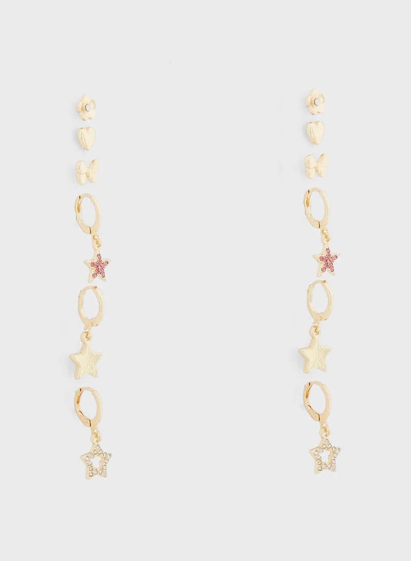 Ginger 6 Pair Earring Set
