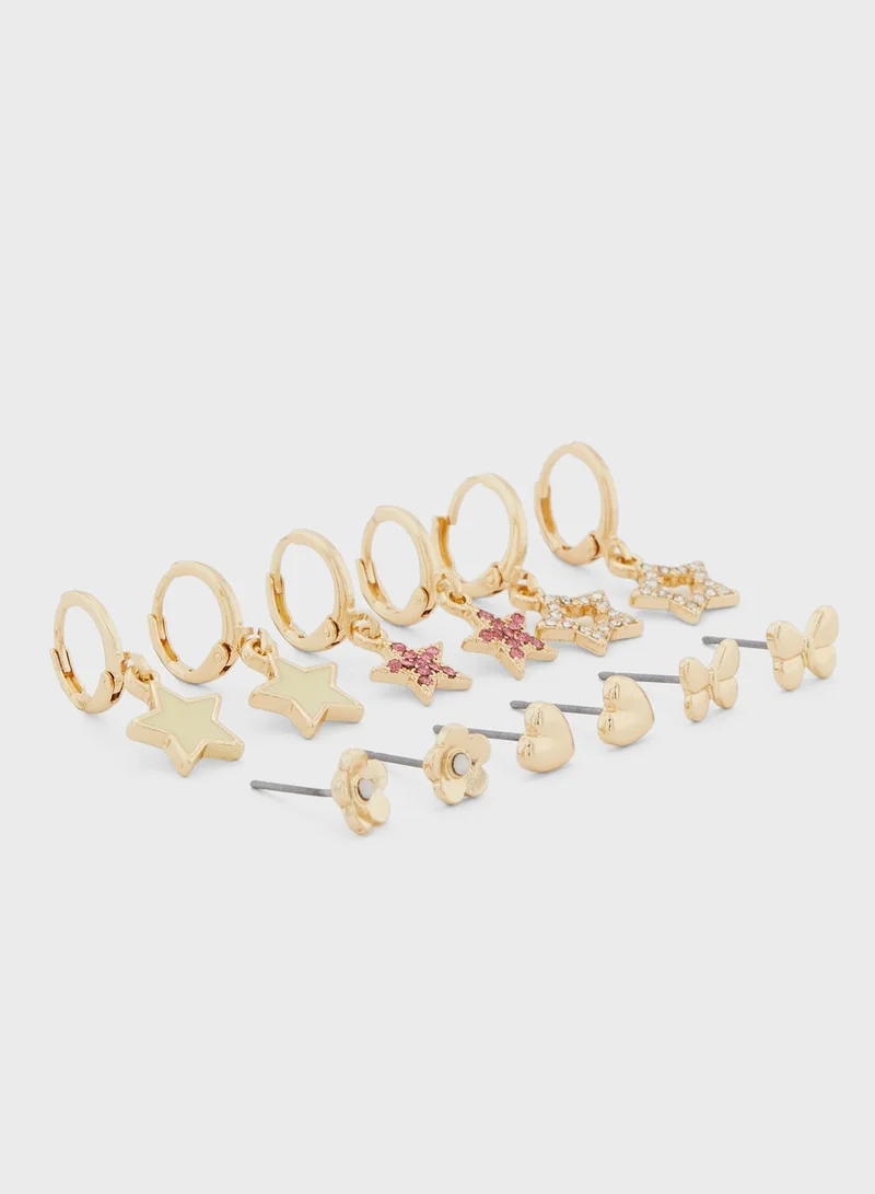 Ginger 6 Pair Earring Set