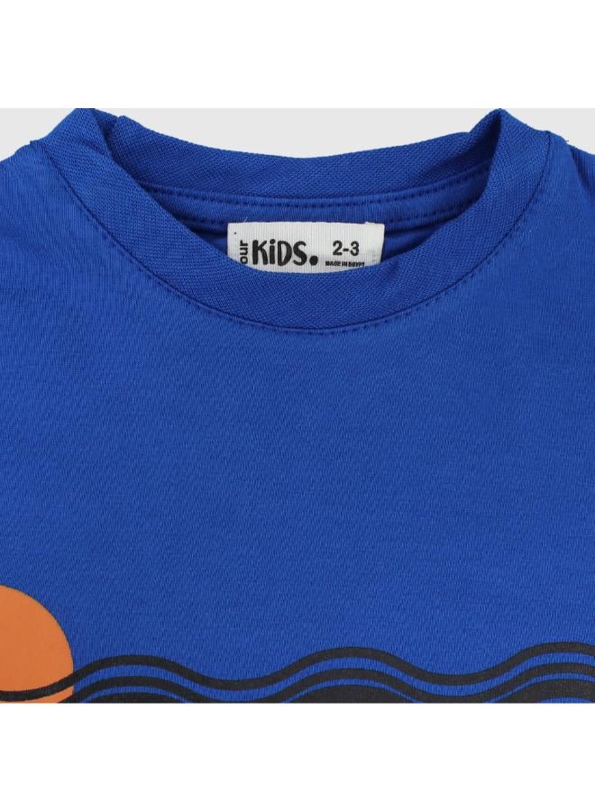 "Sunny Beach Rays" Short-Sleeved T-Shirt