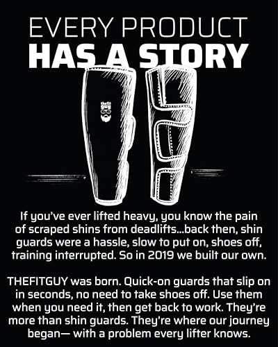 THEFITGUY Deadlift Shin Guards, 5mm Dense Neoprene Protection, Easy On-Off, No Need to Take Off Shoes - for Weightlifting and Functional Training (Pair) - Image 5
