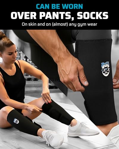 THEFITGUY Deadlift Shin Guards, 5mm Dense Neoprene Protection, Easy On-Off, No Need to Take Off Shoes - for Weightlifting and Functional Training (Pair) - Image 4
