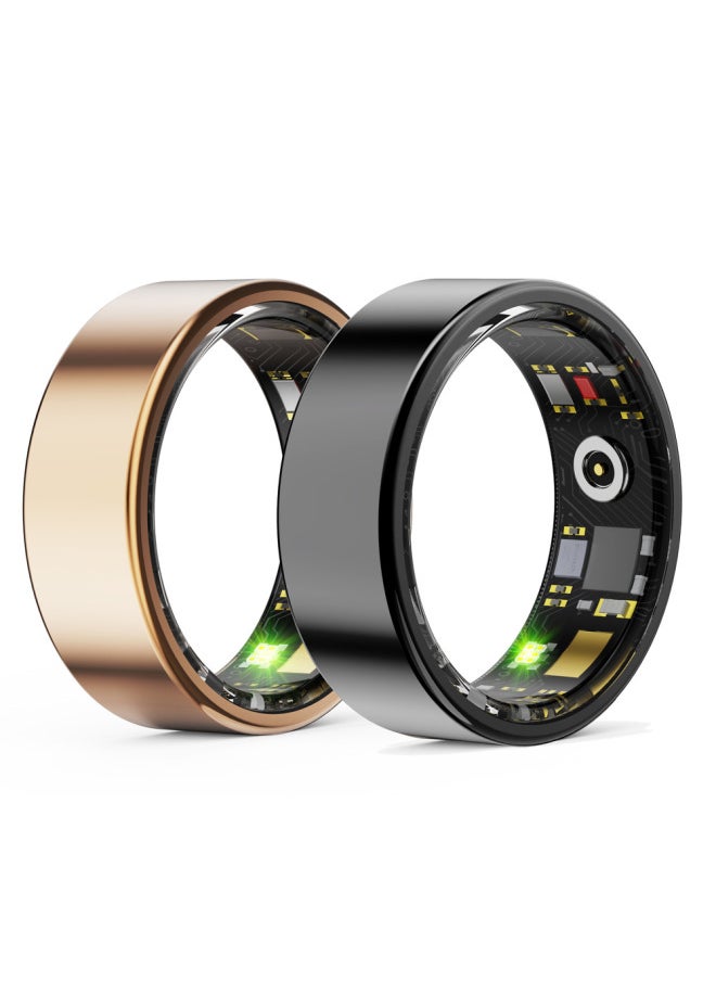 Generic Glue Injection Smart Health Smart Ring Heart Rate Sleep Waterproof Sports Smart Ring Smart Ring-Color:Gold #8  - Image 4