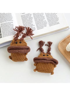 Airpods 4 Headphone Protective Case Cartoon Plush Doll For Apple1/2/3 Gen Pro Wireless Bluetooth Soft-Color:Plush Soft Shell-Brown Big Mouth-Model:Airpods Pro/Pro2 Universal (protective Sleeve)