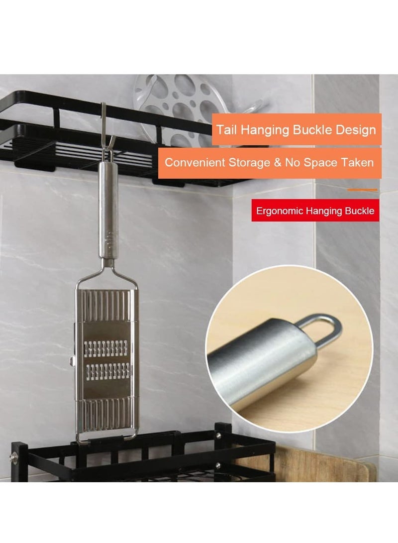 KASTWAVE Multipurpose Grater, Handheld 4 Adjustable Blades Set Stainless Steel, For Kitchen Tools Slicer, Lemon, Nutmeg, Chocolate, Vegetables, Fruits - Image 3