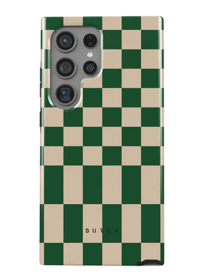 BURGA Luxury Styled Fashion Samsung Galaxy S24 Ultra Case Compatible with Double Layer Silicone Protective Case Ivy League