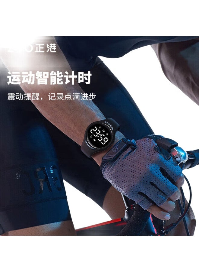 ZGO ساعة رياضية للرجال والنساء، ساعة رقمية للطلاب، سوار ذكي عصري، إنذار اهتزازي، عداد خطوات، ساعة يد قابلة للشحن 680 - Image 2