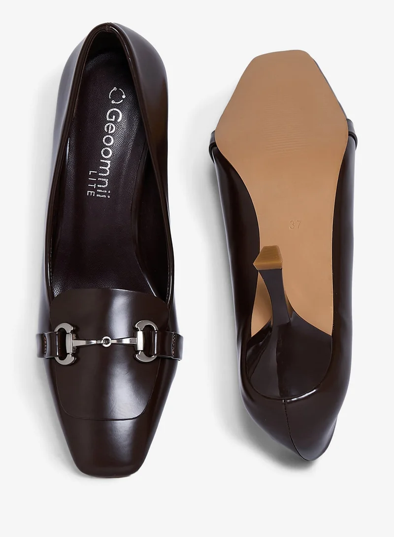 Geoomnii BROWN Geoomnii High Heel Pumps for Women – Elegant Pointed-Toe Stilettos for Office, Party, Wedding & Formal Wear for Women | Best Price UAE