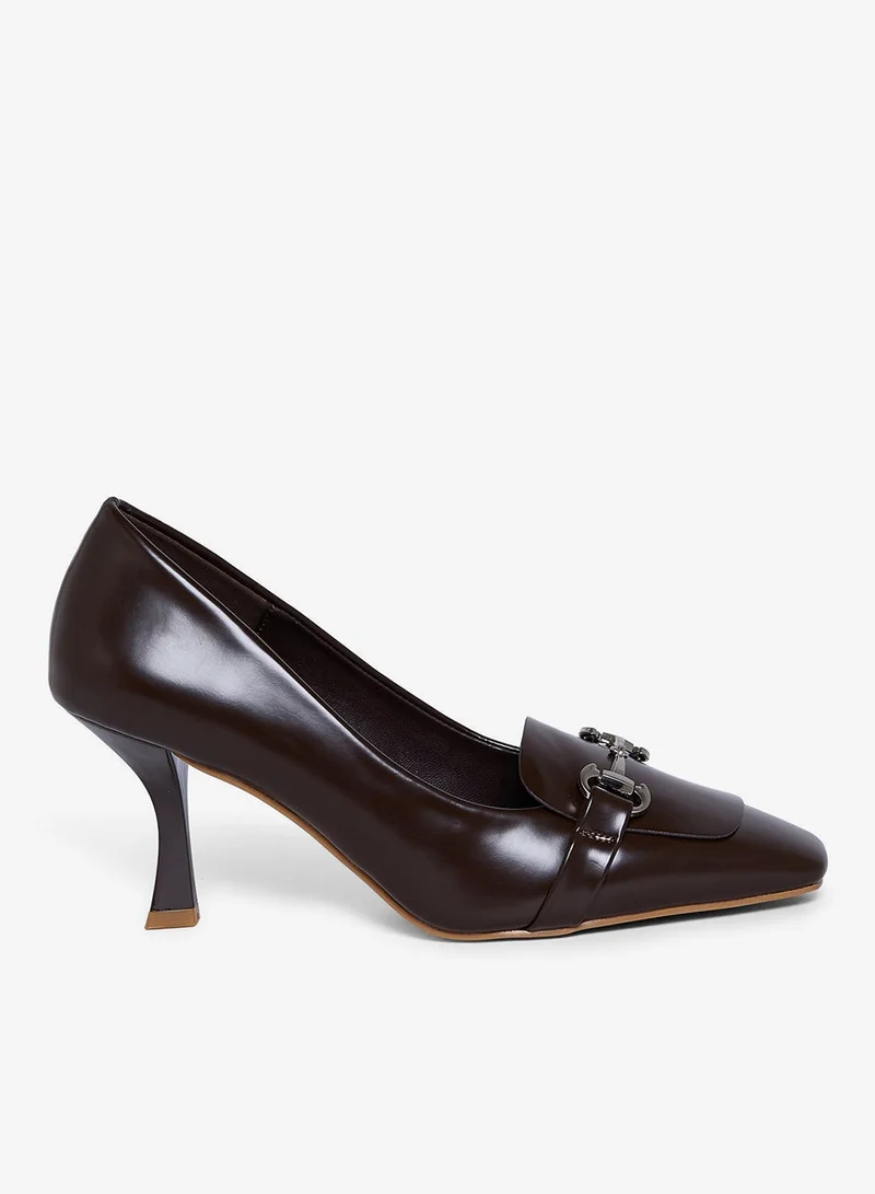 Geoomnii BROWN Geoomnii High Heel Pumps for Women – Elegant Pointed-Toe Stilettos for Office, Party, Wedding & Formal Wear for Women | Best Price UAE